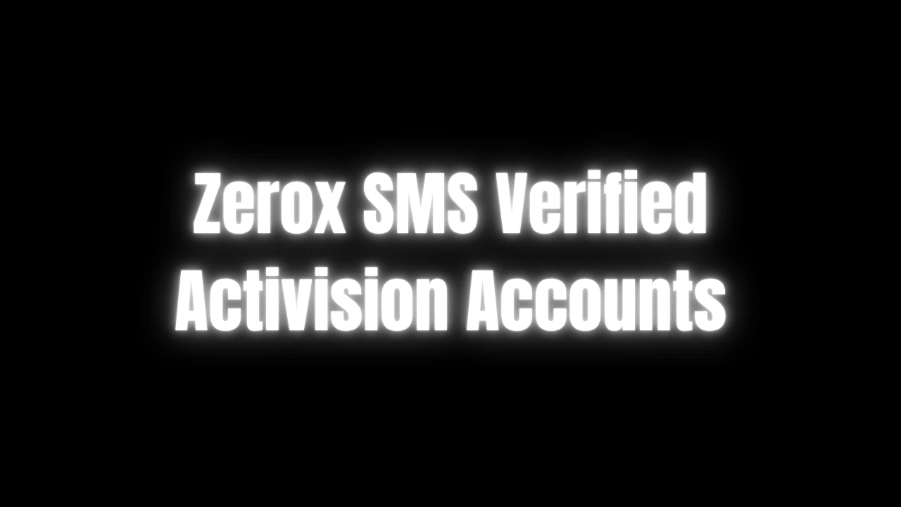 SMS Activated Activision Accounts